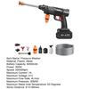 Cordless Pressure Washer 600PSI High Pressure Washer with 6-in-1 Nozzle Handheld Electric Pressure Cleaning Tool