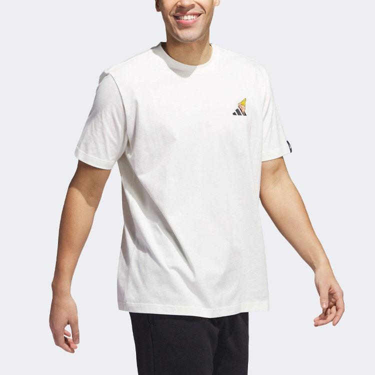 adidas Ice Cream Hoops Logo T-Shirt 'White' Men's IN7442