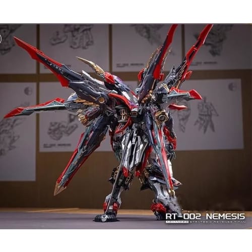 1/100 Scale Goddess of Vengeance NEMESIS Pre-painted Mecha Armored Movable Assembled Plastic Model Saint Plastic Armored Robot Figure Action Model Fig
