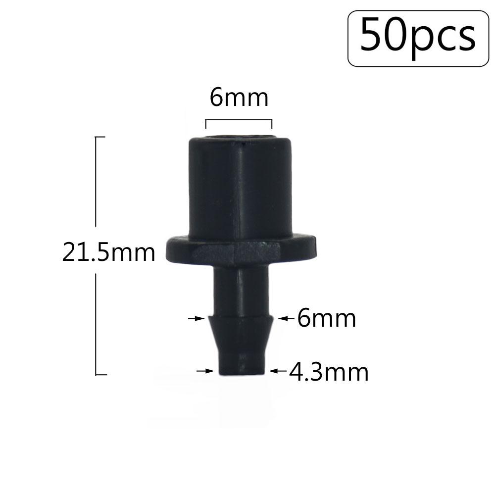 50pcs 3/5 4/7mm Garden Hose Barbed Connectors Tee Elbow Cross End Plug Fitting Coupling Drip Irrigation System Watering