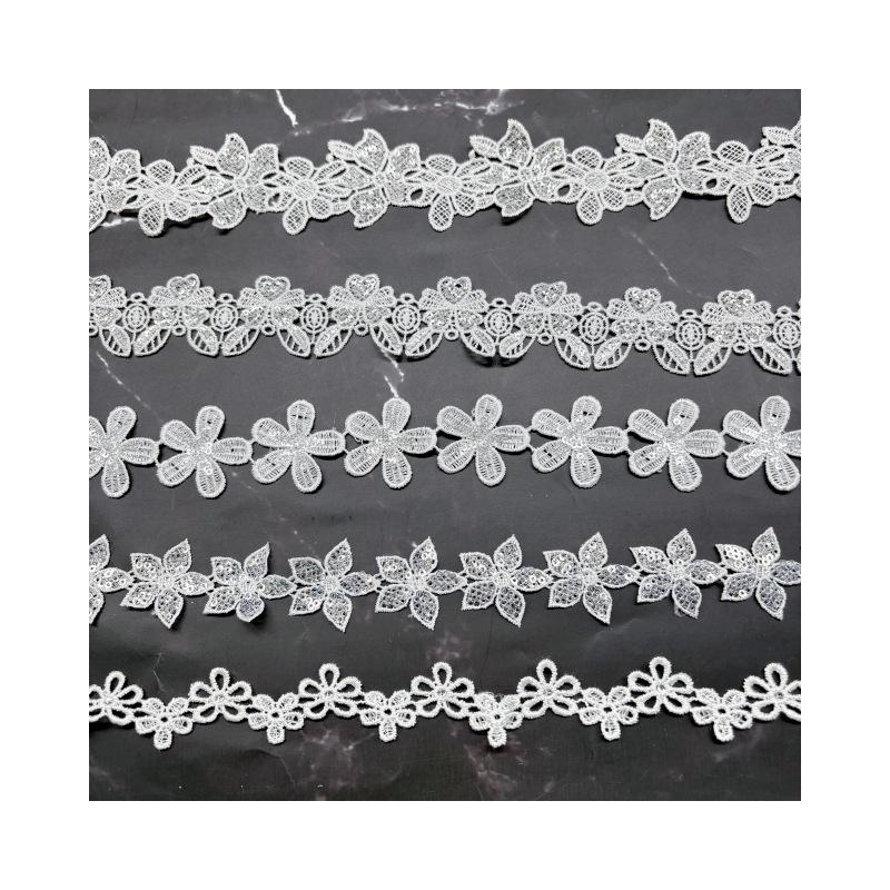 Bekleidungszubehör Zuhause Damenunterwäsche Lolita Schleifenzubehör Hohl Polyester Stickerei Spitze Perlenspitze