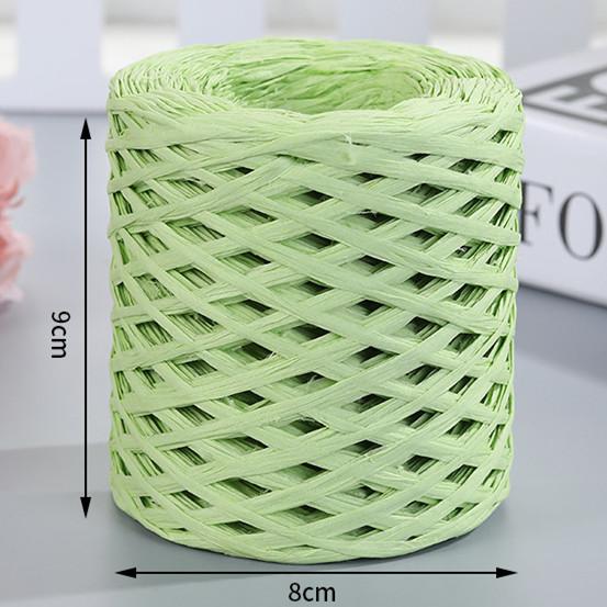 200M Natural Raffia Straw Yarn For Knitting Crocheting Paper Threads Friendly Paper Yarn DIY Handmade Summer Sunhat Beach Bag