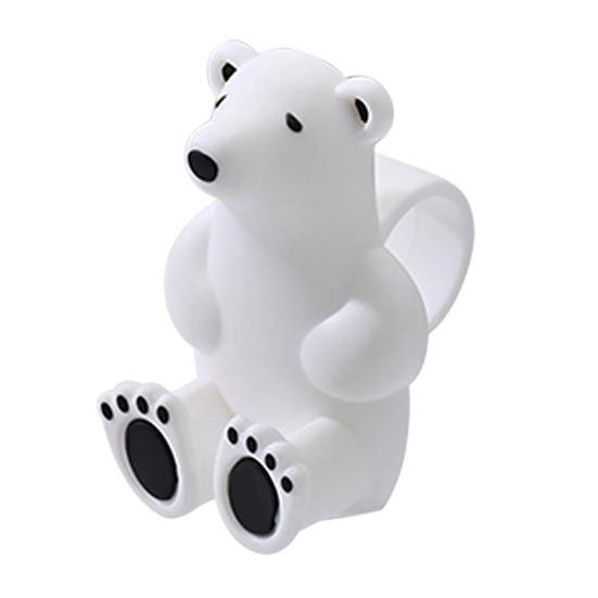 Bear Door Handle Stopper Wall Protector Adhesive-Free Silicone Door Lever Stop Wall Bumper Noise Reduction Home Office Door Anti-collision Pad