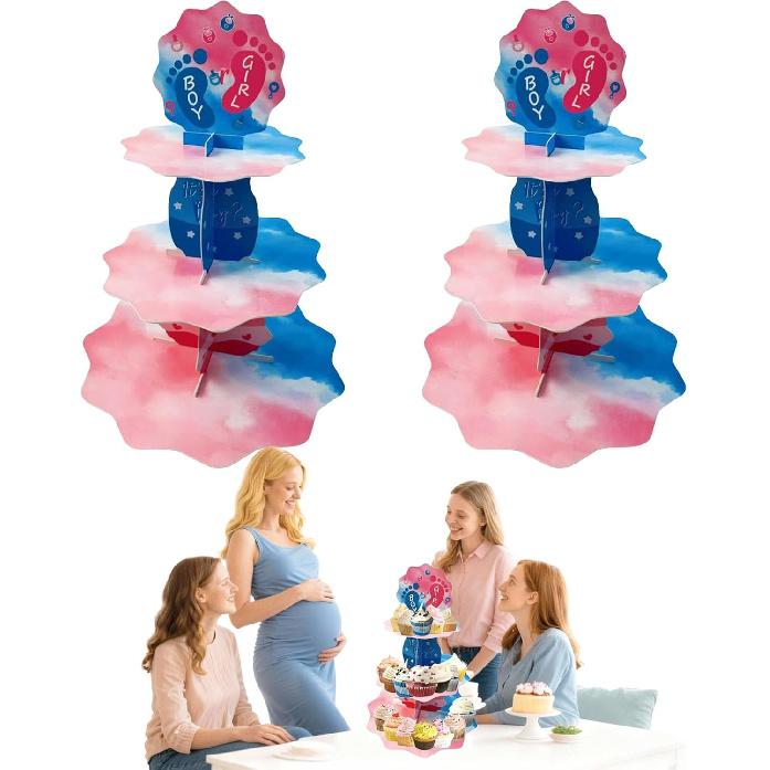 3 Tier Butterfly Cupcake Stand,Suitable for Butterfly Themes – Easy to Assemble& Reble(1Butterfly)