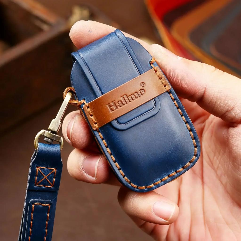 Leather Car Key Case Cover Holder Keychain Shell for Subaru Legacy XV Forester Outback BRZ Remote Key Protector Cover Accessory qq4