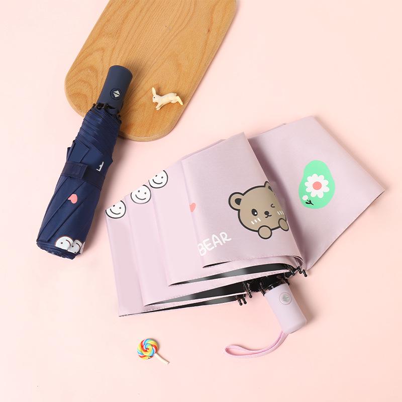 8-Rippen Faltbarer UV-Beständiger Automatischer Schirm für Alle Wetterbedingungen