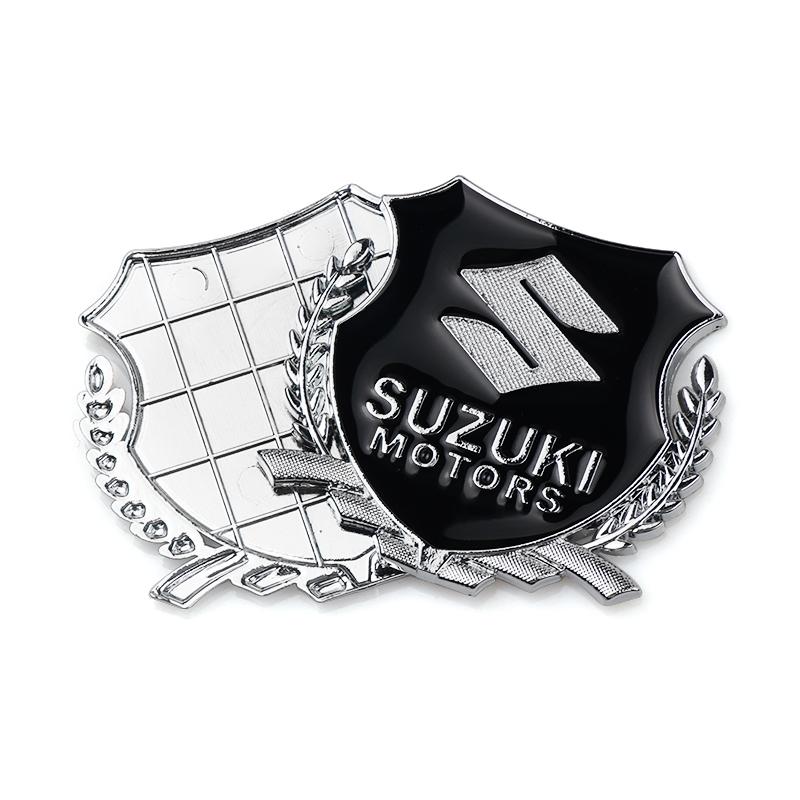 1/2pcs 3D Car Badge Metal Sticker Window Trunk Emblem Decoration Decal For Suzuki Ignis Swift Jimny Grand Vitara SX4 Accessories