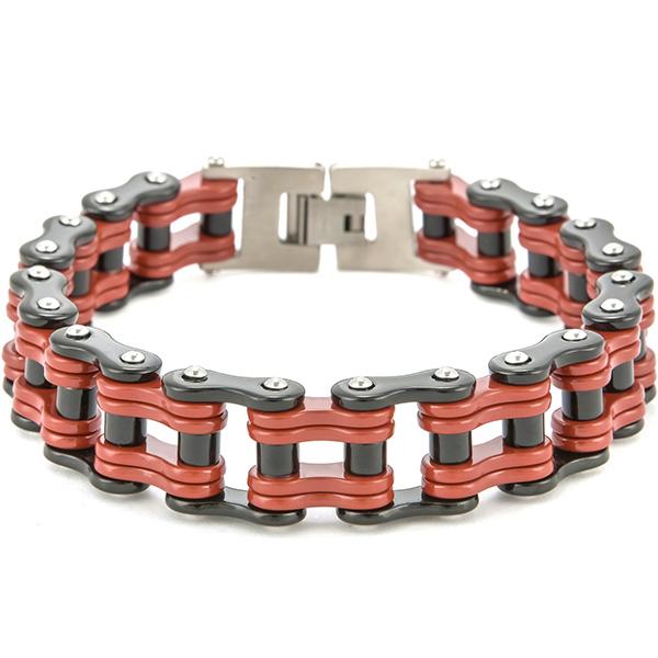 Rock and Roll 16MM Bicycle Chain Man Bracelet Wholesale Men's Bracelets Solid Stainless Steel Motorcycle Jewellery Accessories