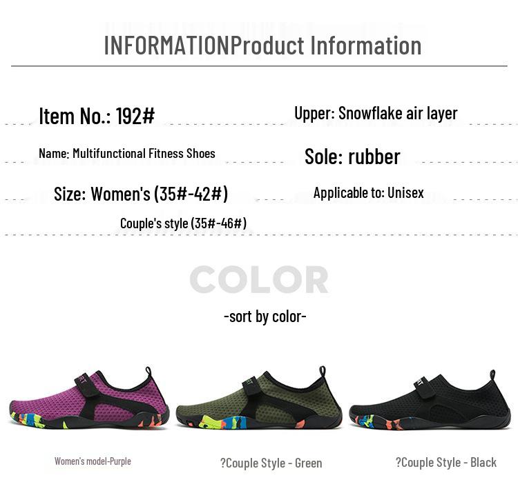 Unisex Sneldrogende Buitenschoenen met Vijf Tenen voor Vissen, Zwemmen, Trekking en Strandfitness