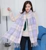 Cashmere Warm Plaid Women Luxury Blanket Scarf 2025 Brand Casual England Style Pashmina Wraps Thick Winter Poncho Bufanda Tassel
