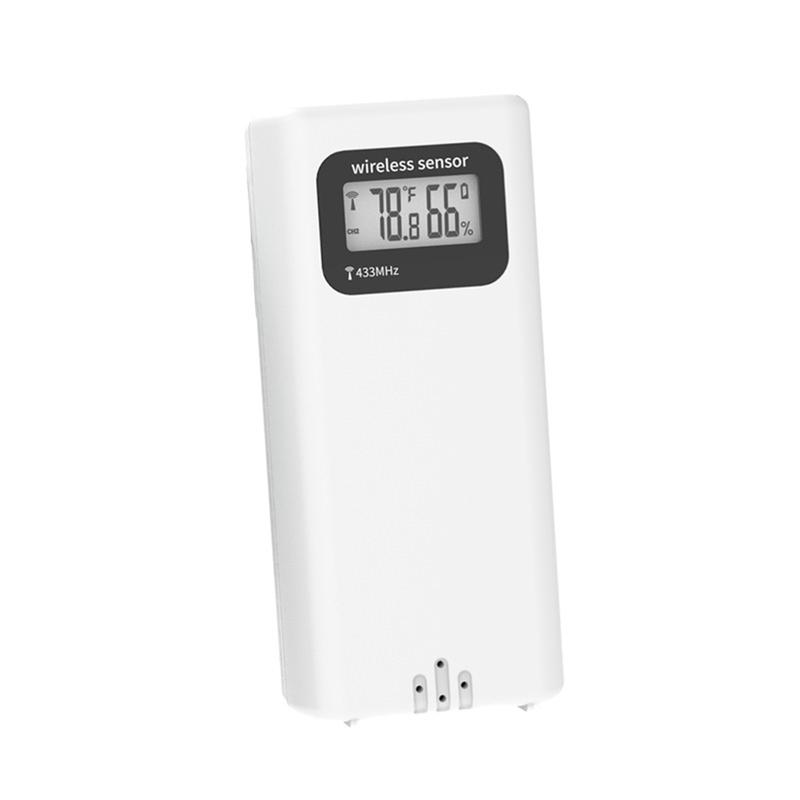 Wireless Weather Station Barometer Color LCD Screen Temperature Humidity Meter Freezing Point Reminder Rainproof Forecast Sensor
