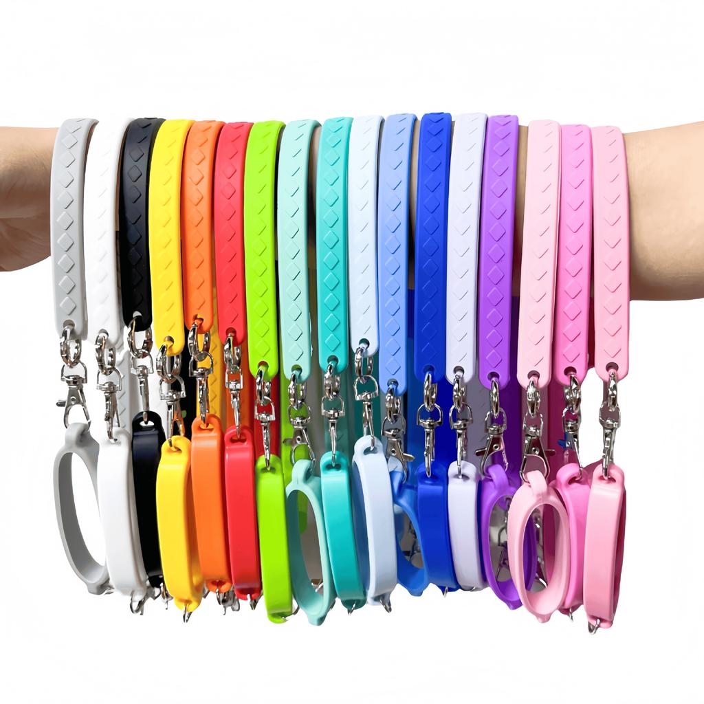 Silicone Water Bottle Strap 8-40oz Water Bottle Handle Carrier Water Bottle Holder Soft Grip Handle for Stanley Cup Accessories