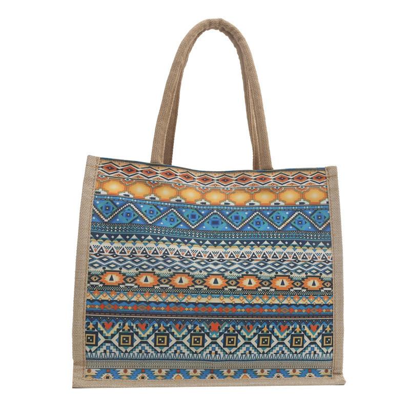 Cotton Linen Tote Bag For Women With Street Style Canvas Handbag For Daily Use
