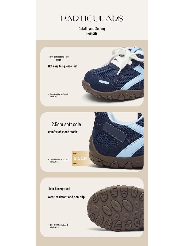 Augusdeng Damen Retro Blau Dicksohlige Weiche Trainingsschuhe 2025 - Herbst/Winter Kollektion.