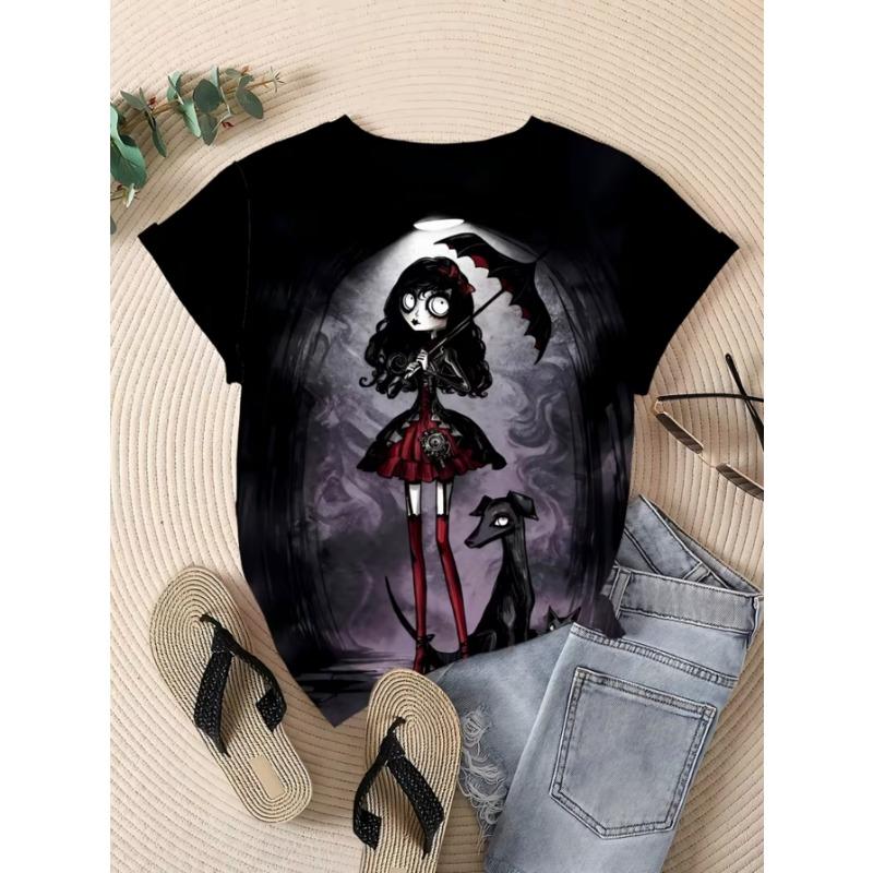 3D Printed Women's Short-sleeve T-shirt, Plus-size Women's Clothing, Fashionable and Versatile, Casual, Everyday Wear