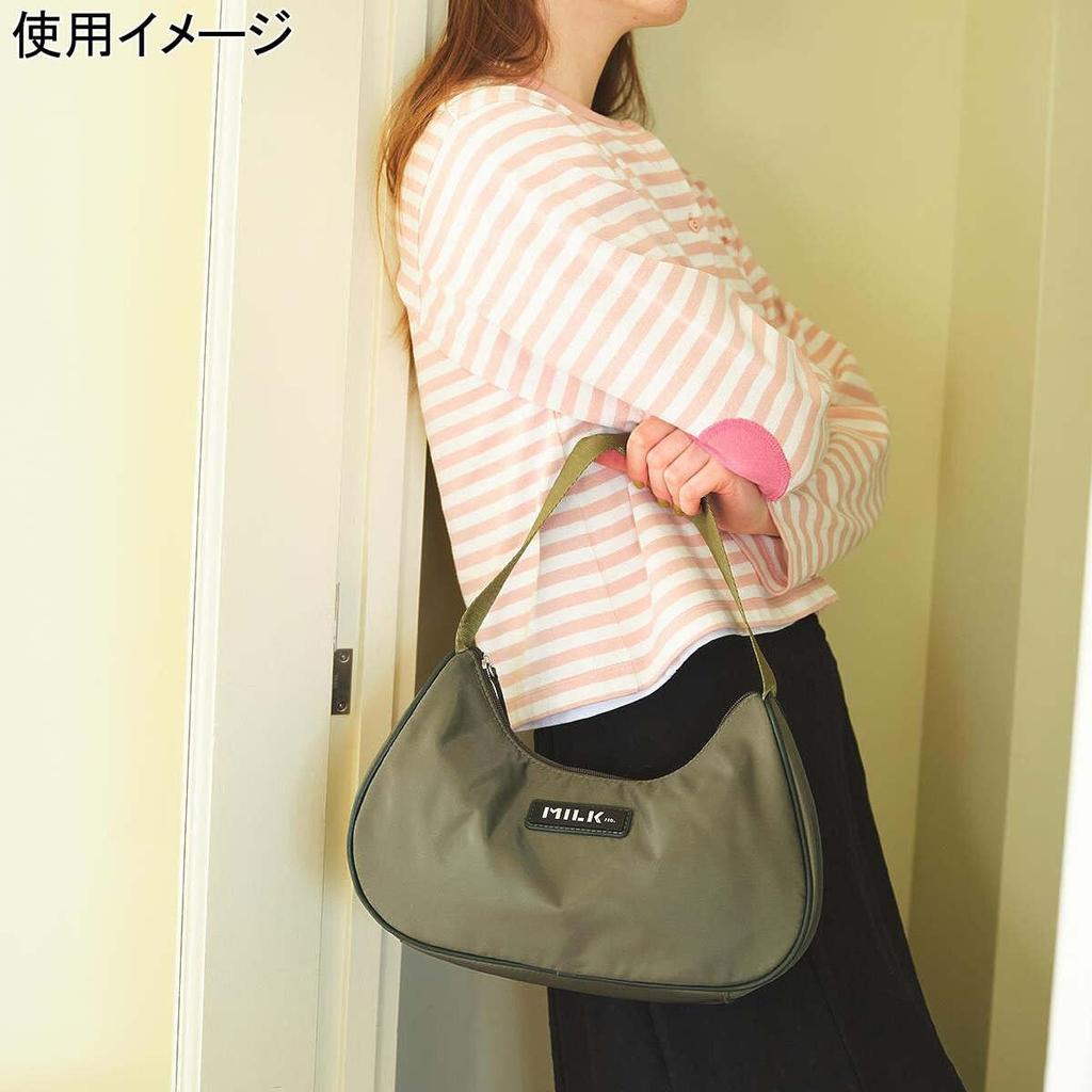 Milkfed Women's Logo Plate Handbag Tote Bag in Light Blue