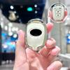 Fashion Tpu Silver Edge Car Key Shell Case Fob Cover For Toyota Rav4 Hiace Land Cruiser Aqua Ractis Corolla Vitz Accessories
