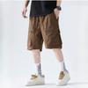 Pantaloni subțiri de vară din mătase de gheață, largi, casual, cu buzunare multiple, pentru bărbați, pantaloni scurți sport cu uscare rapidă, pantaloni pentru bărbați