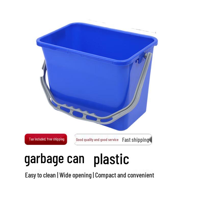 Langxi 10L Plastic Classified Trash Can No Lid