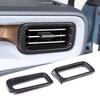 Carbon Fiber Dashboard Side Air Vent Outlet Cover Trim For FORD Maverick +