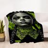 Wednesday Outdoor Flannel Throw Blanket - HD Printed Lightweight Soft Warm All-Season Blanket for Sofa, Bed, Travel, Camping 1203049