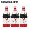 Holiday Knitted Wine Bottle Covers Christmas Sleeves Decorations for Wine Champagne Festive Gift Wrap Bottle Covers