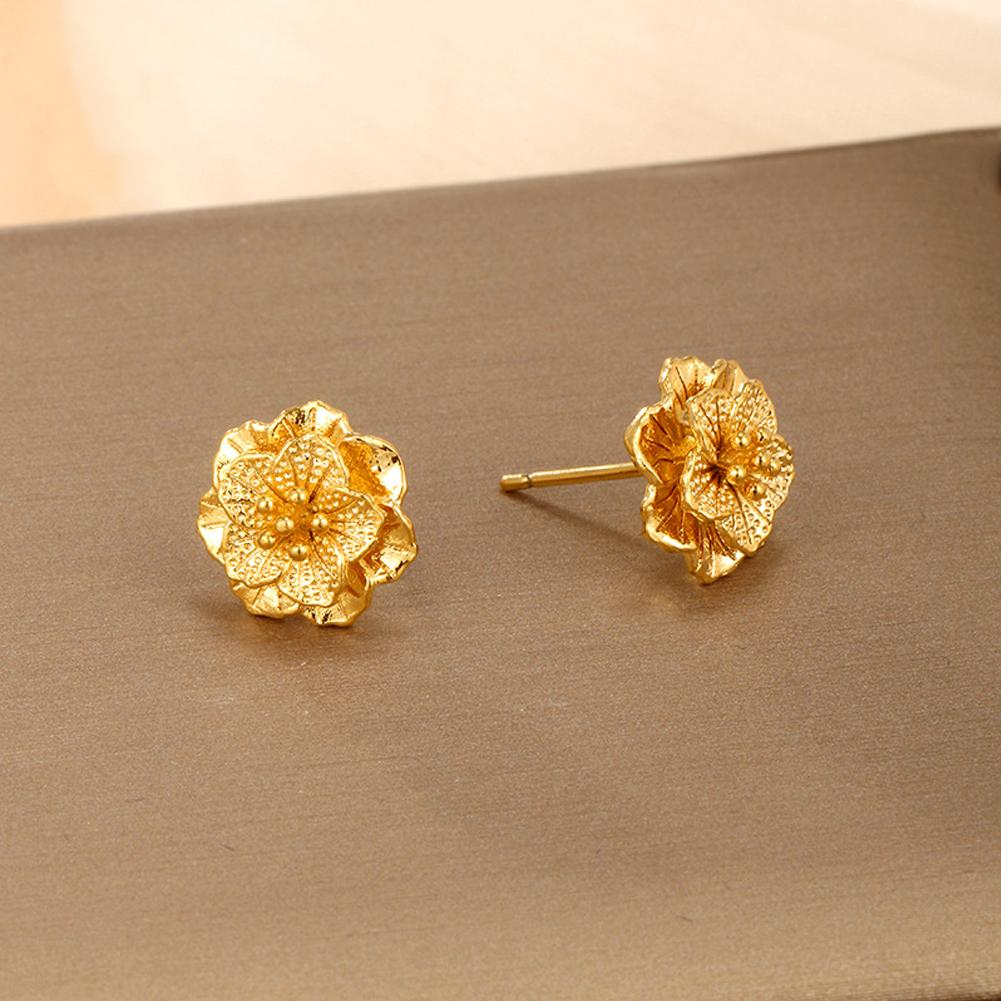 Vintage Earrings Flowers Ear Studs For Girl Simple Jewelry Fashion Classic Earrings Jewelry Party Gifts