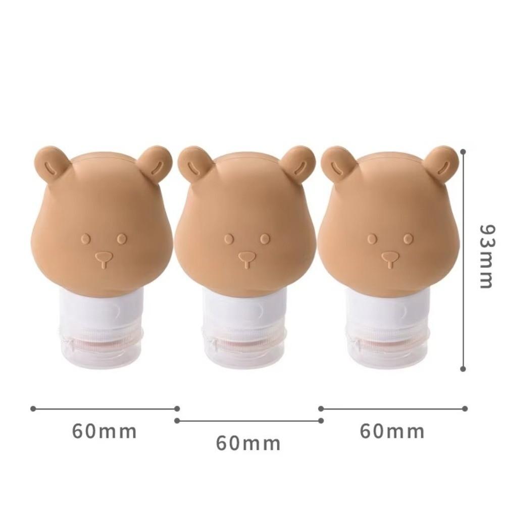 Small Size Portable Containers Leak Proof Refillable Bottles Squeezable Containers for Conditioner
