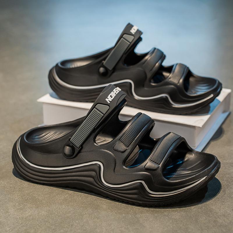 Fashion Men Sandals Summer Leisure Beach Holiday Sandals Dual Purpose Shoes 2025 New Outdoor Sneakers Male Retro Comfortable Casual Shoe