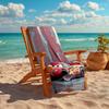 1pc Mcqueen Beach Towel, Highly Absorbent, Soft Comfortable, Yoga, Swimming, Fitness, Camping, Beach Activities. B730058