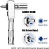 Nova Chave Multifuncional de Dupla Cabeça 1/4 de Polegada Mini Chave de Catraca 72 Dentes Ferramentas de Reparo Casa DIY