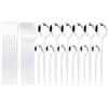 24Pcs Mint Gold Dinnerware Set Knife Fork Coffee Spoon Cutlery Western Stainless Steel Tableware Flatware Kiechen Silverware