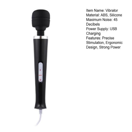 Vibrateur Baguette Design Ergonomique Stimulation Précise Puissance Élevée Bâton Vibrateur Masseur Stimulateur Point G