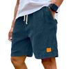 Pantaloncini da uomo in velluto a coste con coulisse - Estivi, Vestibilità ampia, Gamba dritta, Traspiranti, Asciugatura rapida, Casual Sportivi, Cinque pollici