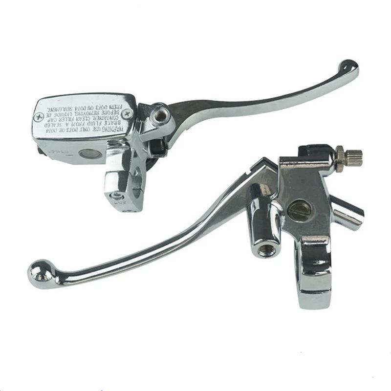 1pair 25mm Motorcycle Brake Pump Front Master Cylinder Hydraulic Brake Lever For Honda SHADOW STEED 600 400 VT600 VT750