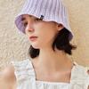 VARZAR VA Label Knit Tulip Hat Lavender