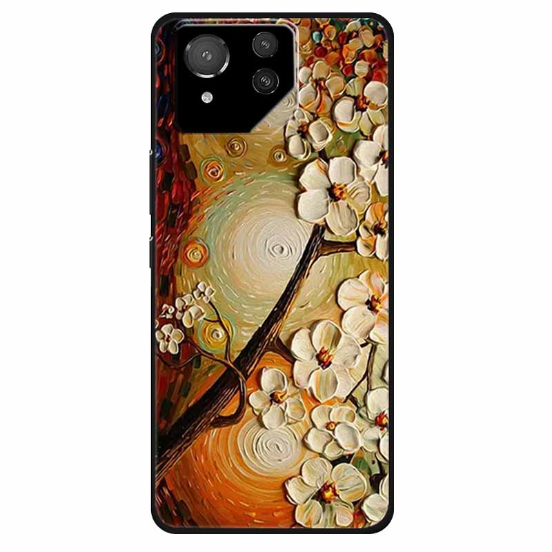 For Asus ROG Phone 8 Case Lovely Soft Silicone Lion Fundas For ASUS Rog Phone 8 Pro Cover Marble Cat Phone8 8pro Protector Bag