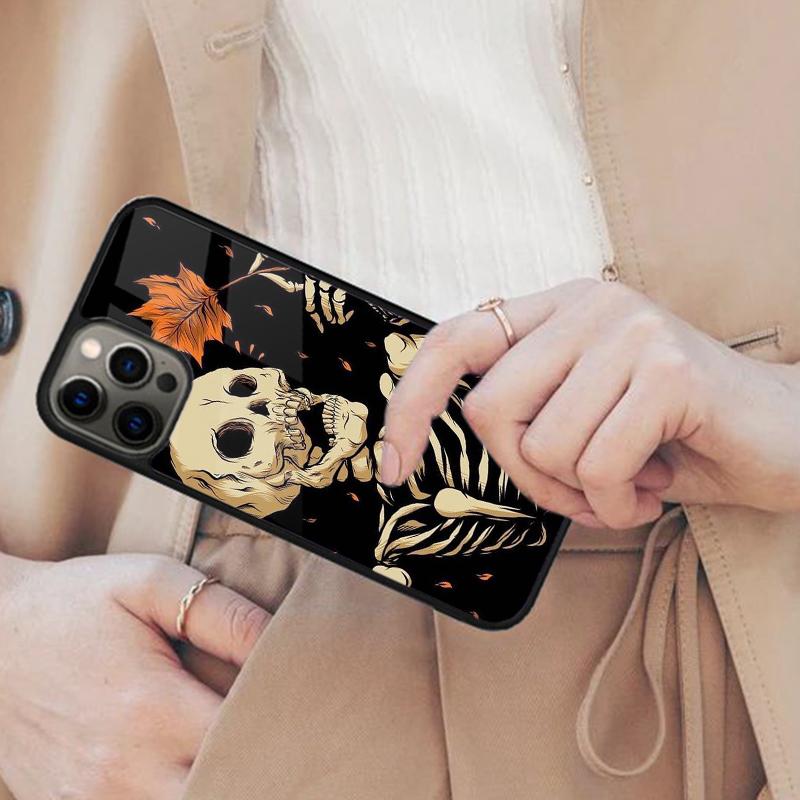 Gothic Skeleton Halloween Magnetic Phone Case For APPLE iPhone 17 Air 16 14 13 12 Pro Max 15 Plus Wireless Charge MagSafe Cover