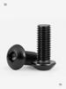 Black Zinc 304 Stainless Steel Round Head Hex Screws: M2.5, M3, M4, M5, M10