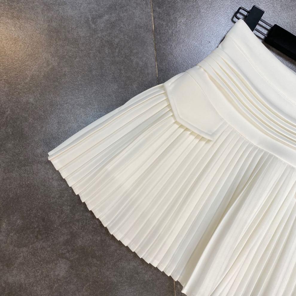 Spring Summer High Waist Short Mini Pleated Skirt Streetwear Women Fashion A Line Skirt