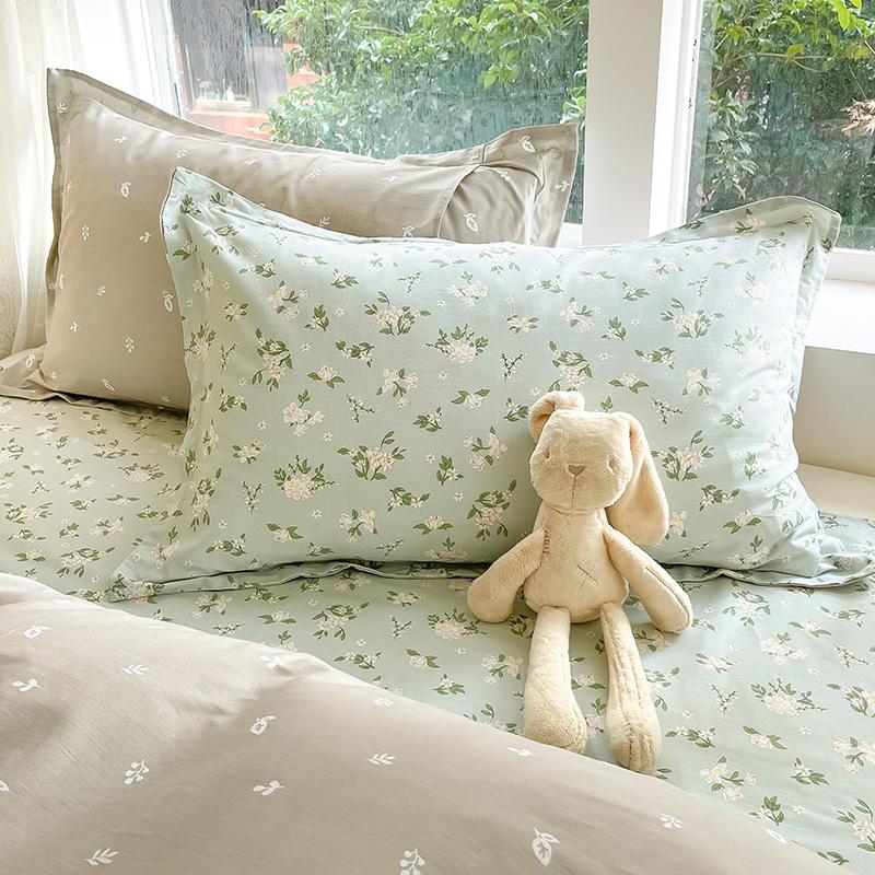 100% Cotton 1 Piece 48cm*74cm Pillowcase Beauty Floral Printing Pillow Case Cover For Bedroom