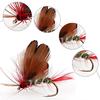 Wet Flies Fly Fishing Flies Kit Bass Salmon Trouts Flies Floating Sinking with Fly Box