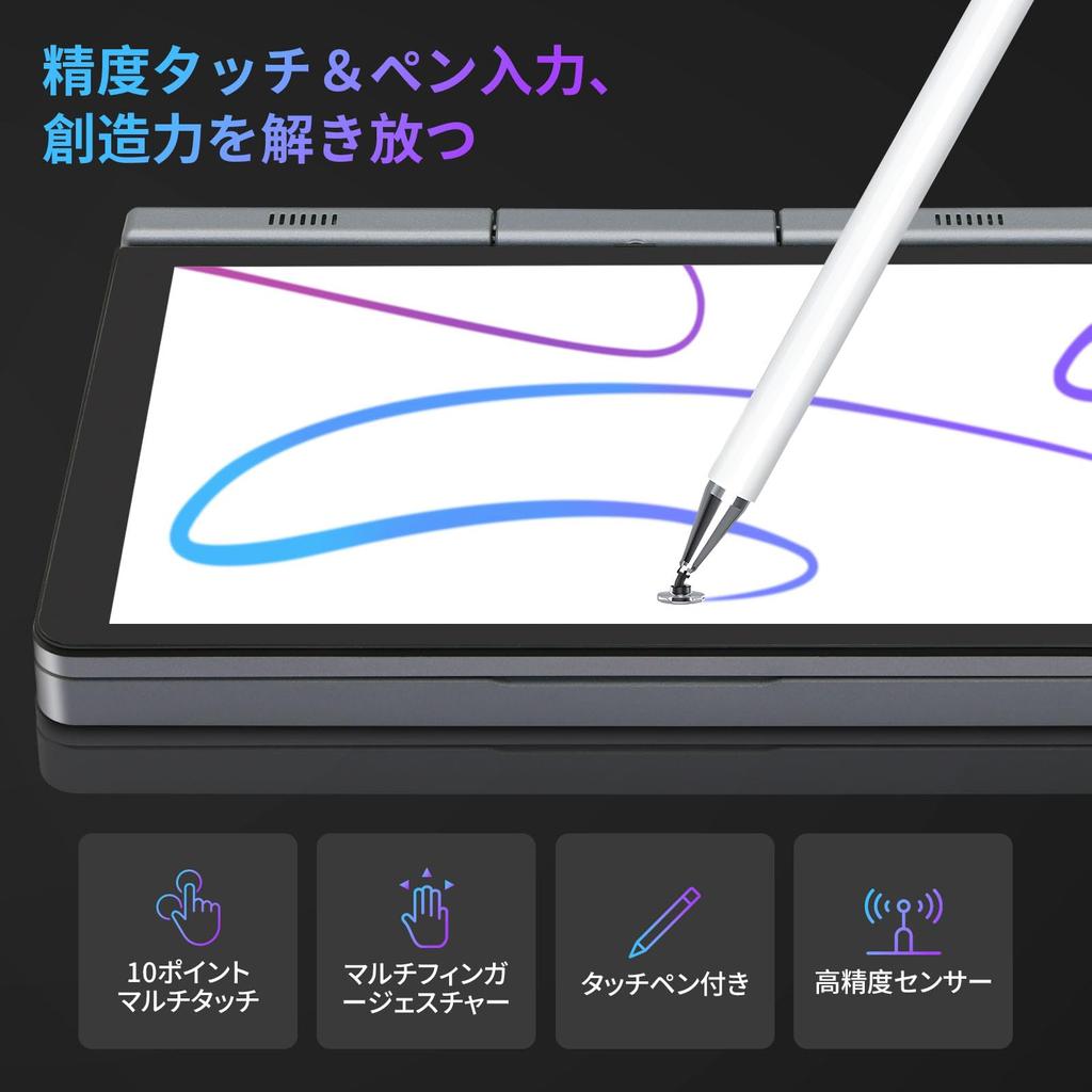 SERYUB Pocket Laptop with Alder 12GB Windows Office Slim Stylus Pen Smartphone Game 256GB SSD 8-inch Ultra-Lightweight 2-in-1 Touchscreen, Dual-Axis