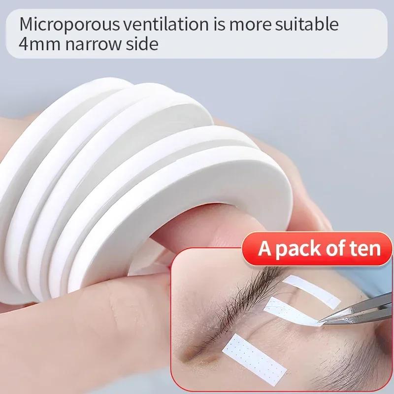 

10/20/30 Rolls Grafted Eyelash Tape 4mm Thin Micropore Eyelid Tape New Thin Ventilation Eyelash Lifting Tape Eye Sticker Tools