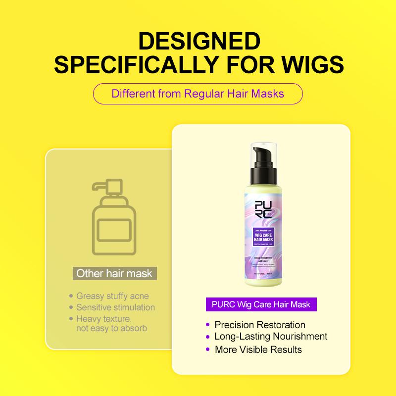 PURC Collagen Hair Mask Repairs Dry Damage Improves Frizzy Hair Treatment Anti Breakage Splitting Smoothing Nourishing Hair Care