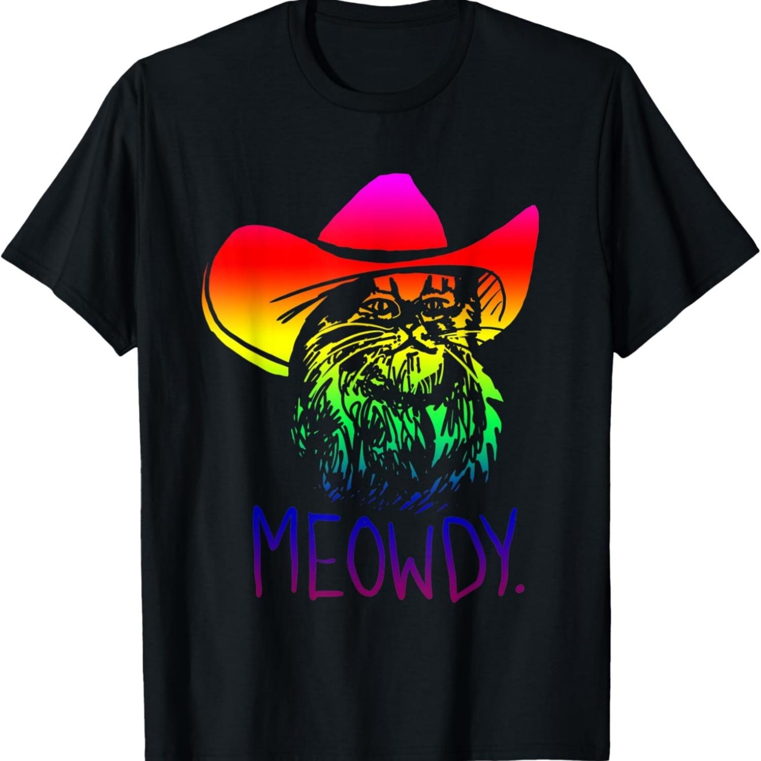 Meowdy Texas Cat Meme T-Shirt44 S
