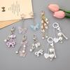 New Acrylic Bow Keychain Pendant: DIY Bag Charm & Earphone Case Hanging Jewelry