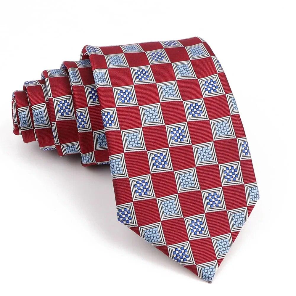 Frederick Thomas Designer Cravatta da Uomo - Scuro Blu Navy - Ricamato Rana Con