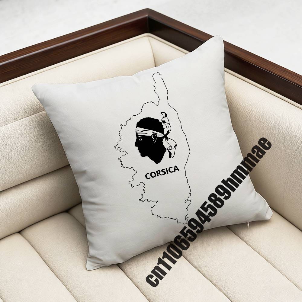 For Corsica Corse France Flag Throw Pillow Case Sham Xcm Xcm Square Home Pillowcase Cushion Cover
