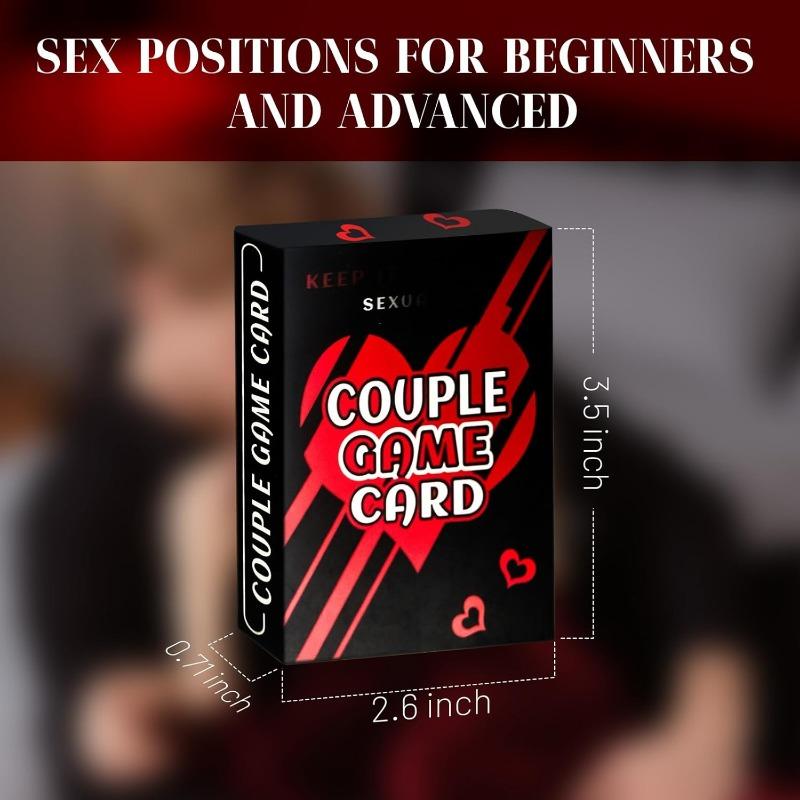 Bedroom Couples Games for Adults,Super Fun Couple Card Games for Date Nights,50 Prompts to Spark Conversation and Intimacy Z01